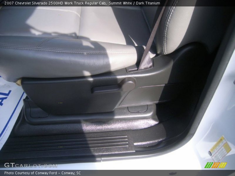 Summit White / Dark Titanium 2007 Chevrolet Silverado 2500HD Work Truck Regular Cab