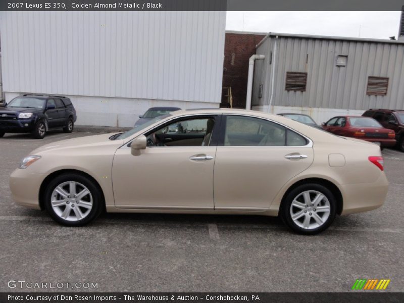 Golden Almond Metallic / Black 2007 Lexus ES 350