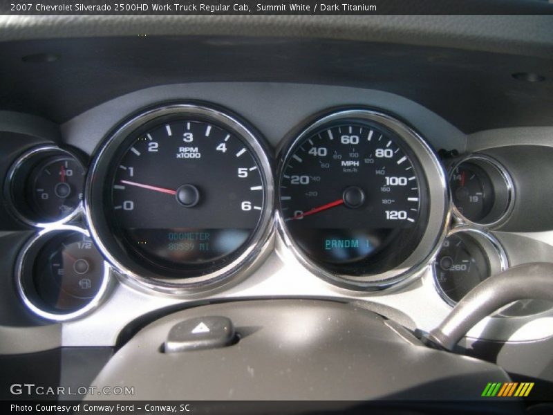 Summit White / Dark Titanium 2007 Chevrolet Silverado 2500HD Work Truck Regular Cab