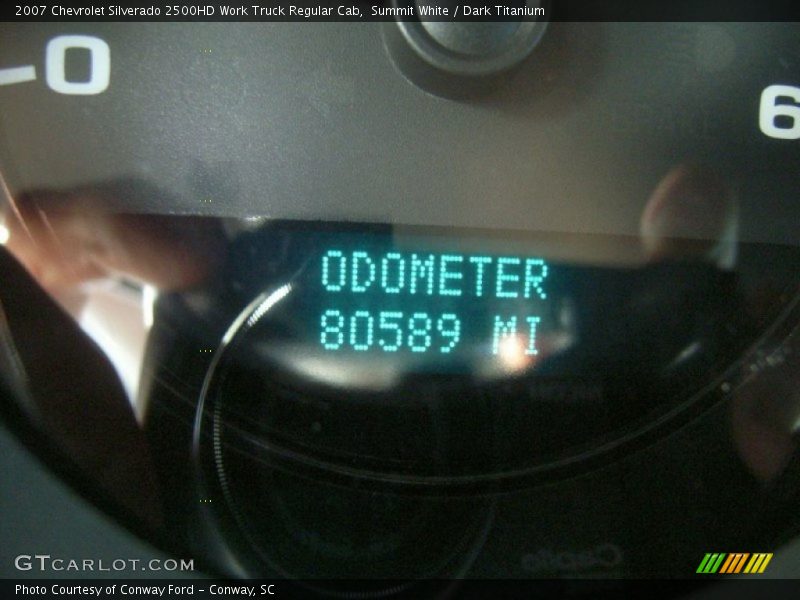 Summit White / Dark Titanium 2007 Chevrolet Silverado 2500HD Work Truck Regular Cab