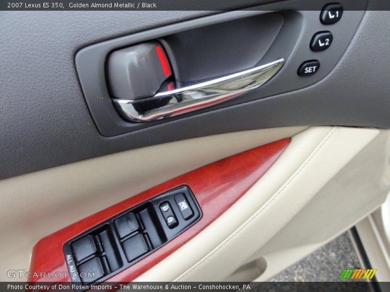 Golden Almond Metallic / Black 2007 Lexus ES 350