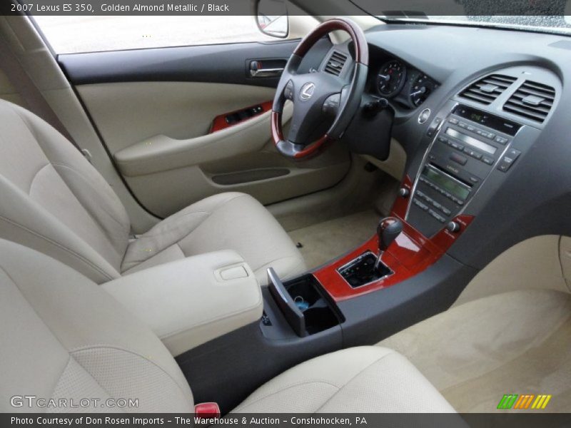 Golden Almond Metallic / Black 2007 Lexus ES 350