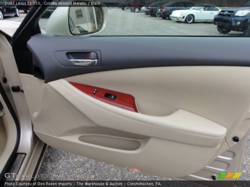 Golden Almond Metallic / Black 2007 Lexus ES 350