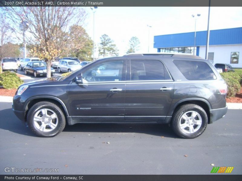 Carbon Metallic / Titanium 2007 GMC Acadia SLT AWD
