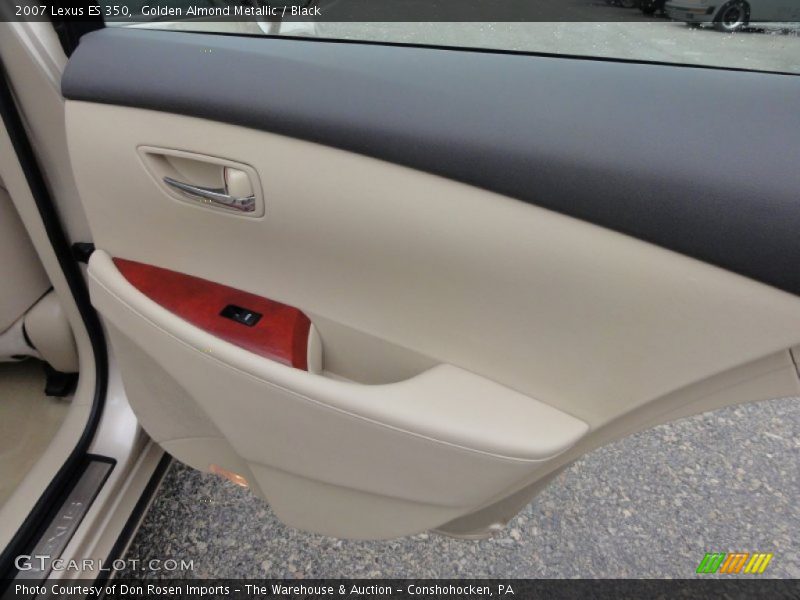 Golden Almond Metallic / Black 2007 Lexus ES 350