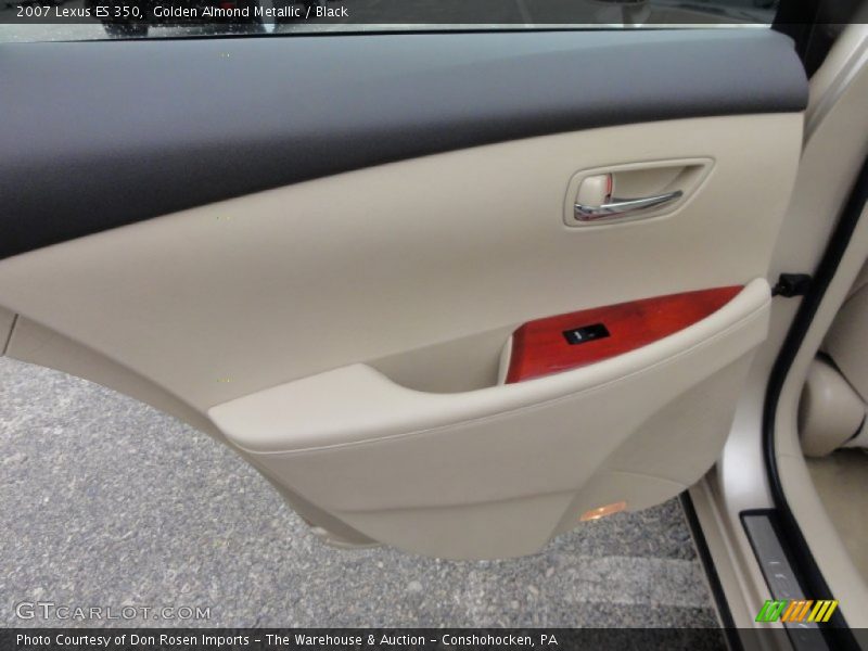 Golden Almond Metallic / Black 2007 Lexus ES 350