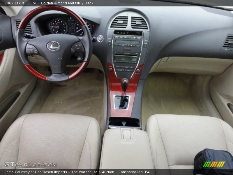 Golden Almond Metallic / Black 2007 Lexus ES 350