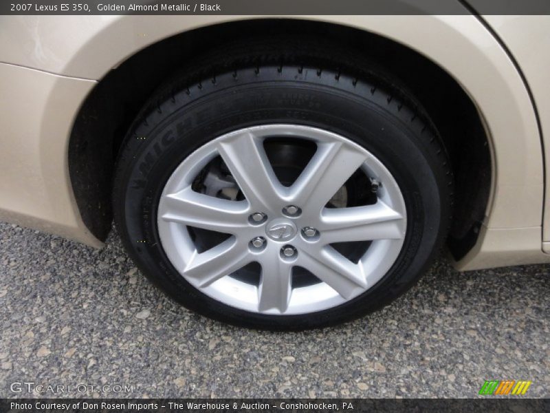 Golden Almond Metallic / Black 2007 Lexus ES 350