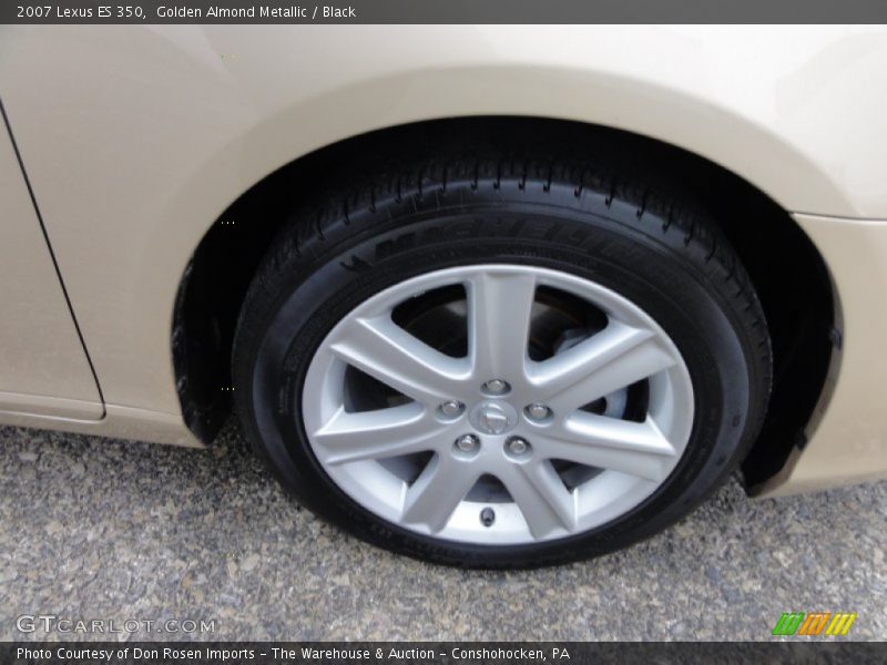 Golden Almond Metallic / Black 2007 Lexus ES 350