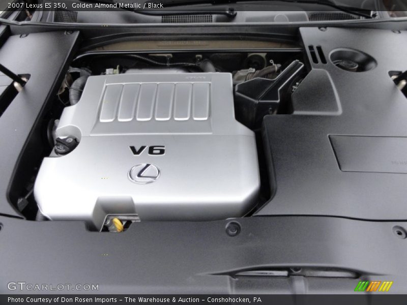 Golden Almond Metallic / Black 2007 Lexus ES 350