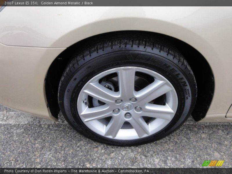 Golden Almond Metallic / Black 2007 Lexus ES 350