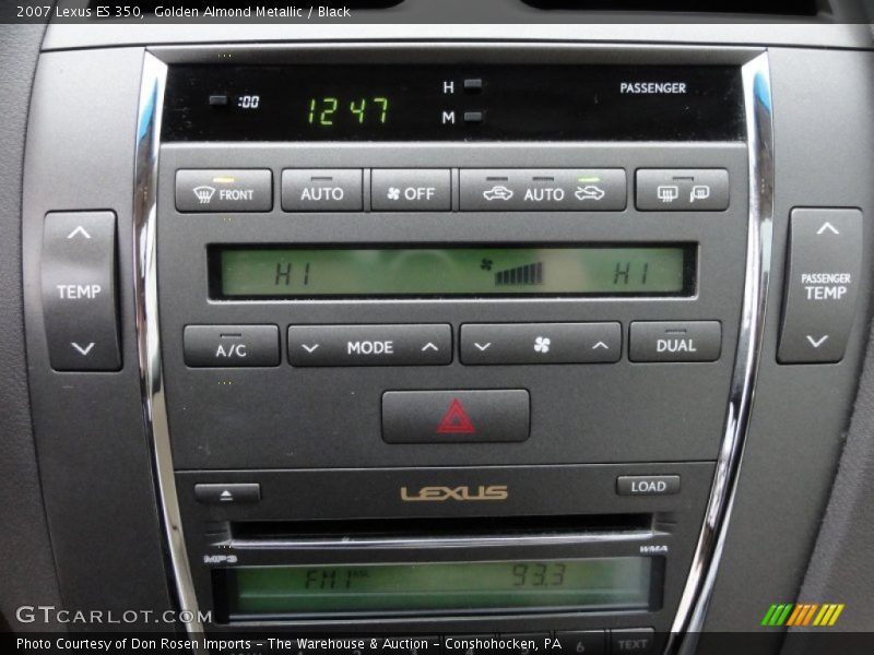 Golden Almond Metallic / Black 2007 Lexus ES 350
