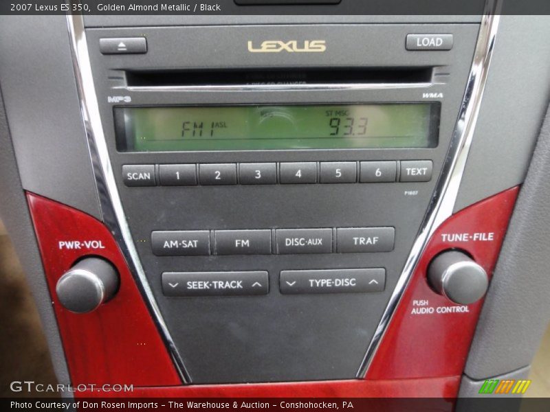 Golden Almond Metallic / Black 2007 Lexus ES 350