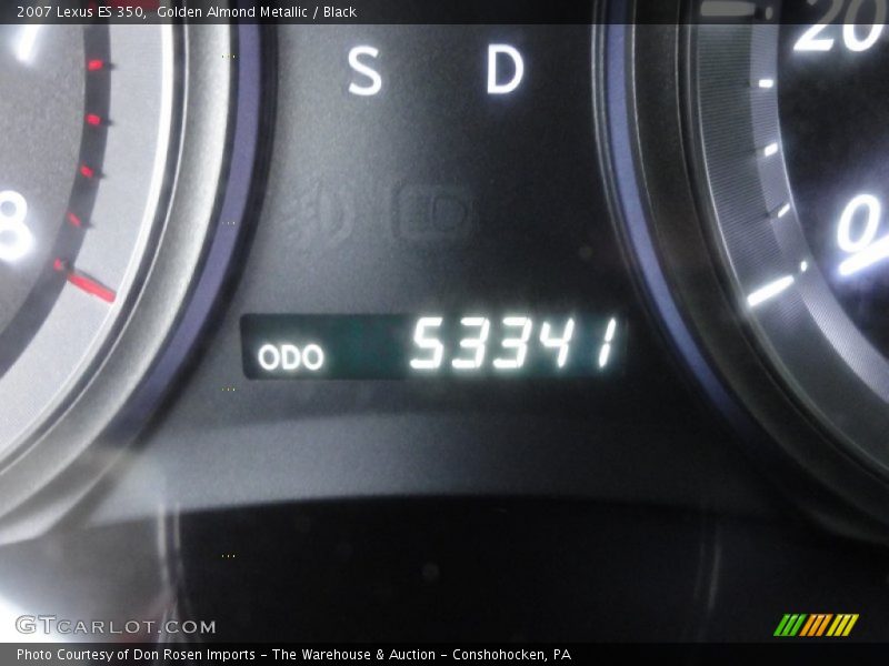Golden Almond Metallic / Black 2007 Lexus ES 350