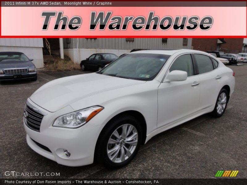 Moonlight White / Graphite 2011 Infiniti M 37x AWD Sedan