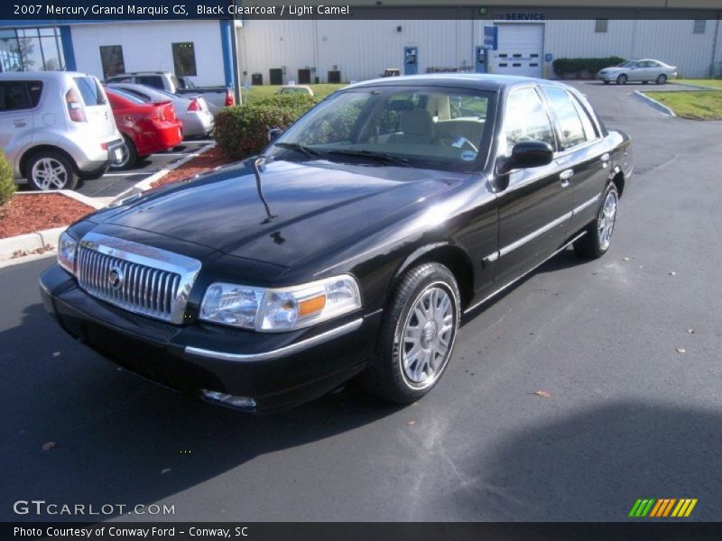 Black Clearcoat / Light Camel 2007 Mercury Grand Marquis GS