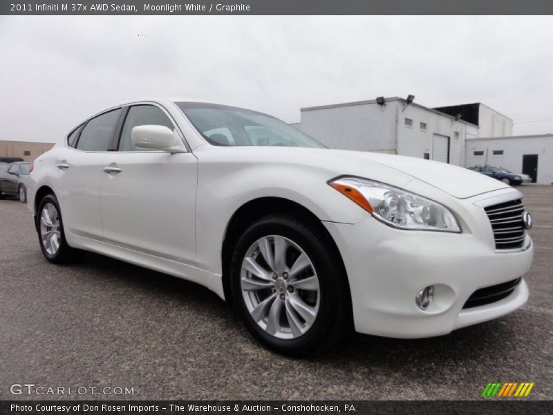 Moonlight White / Graphite 2011 Infiniti M 37x AWD Sedan
