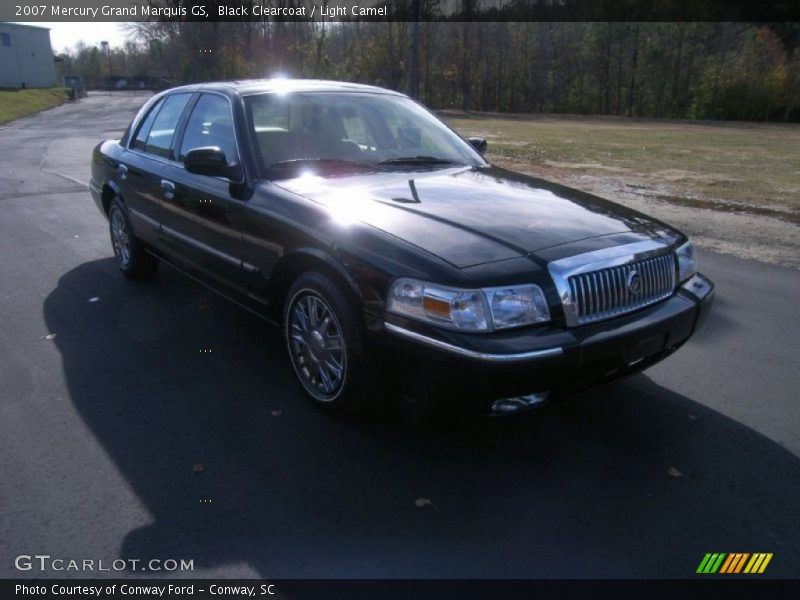 Black Clearcoat / Light Camel 2007 Mercury Grand Marquis GS
