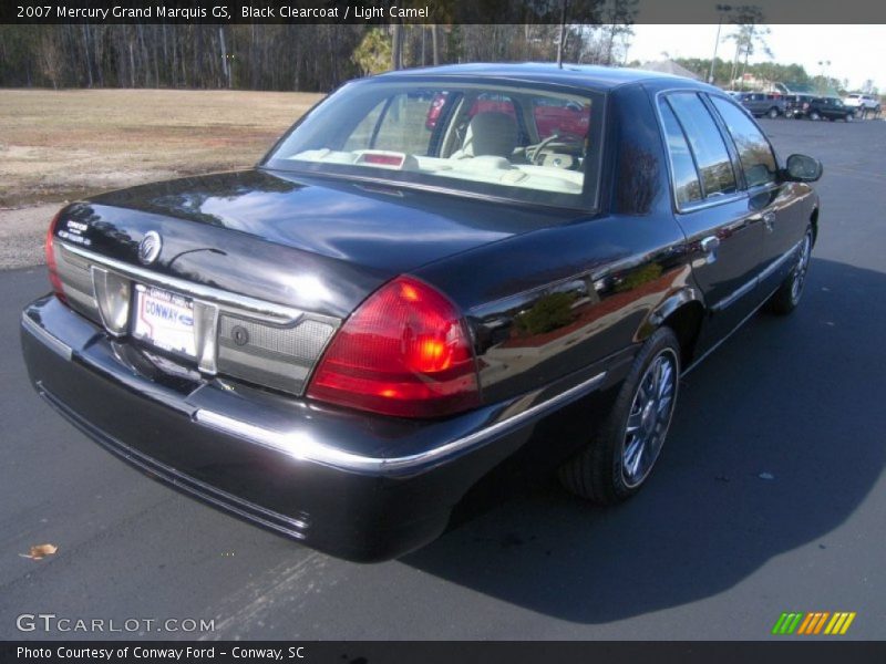 Black Clearcoat / Light Camel 2007 Mercury Grand Marquis GS