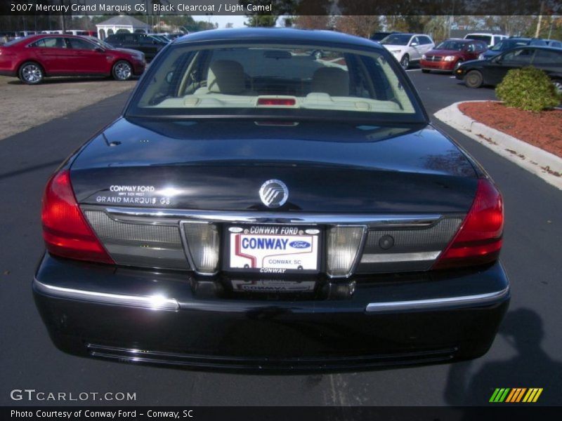 Black Clearcoat / Light Camel 2007 Mercury Grand Marquis GS
