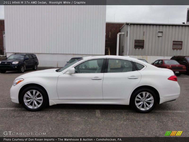 Moonlight White / Graphite 2011 Infiniti M 37x AWD Sedan