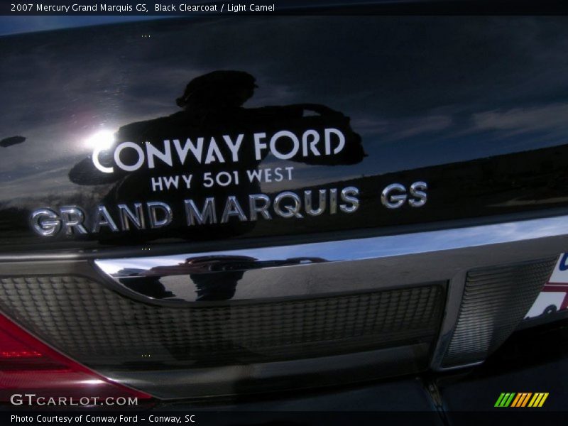 Black Clearcoat / Light Camel 2007 Mercury Grand Marquis GS