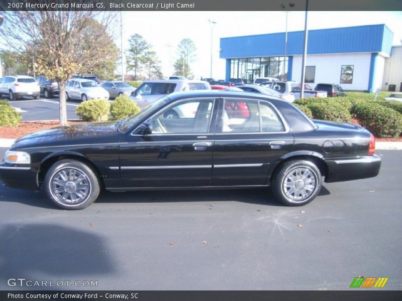 Black Clearcoat / Light Camel 2007 Mercury Grand Marquis GS