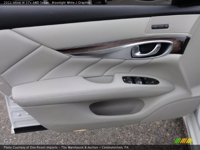 Moonlight White / Graphite 2011 Infiniti M 37x AWD Sedan