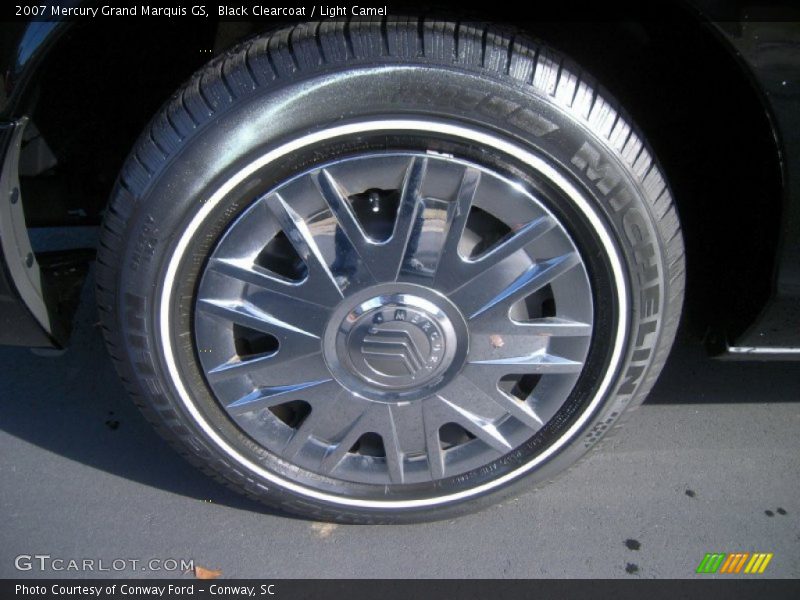 Black Clearcoat / Light Camel 2007 Mercury Grand Marquis GS