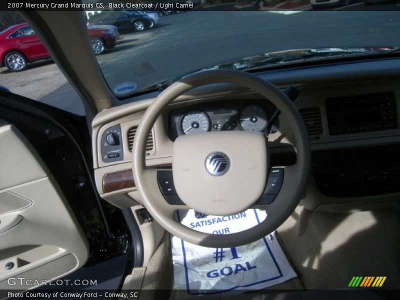 Black Clearcoat / Light Camel 2007 Mercury Grand Marquis GS