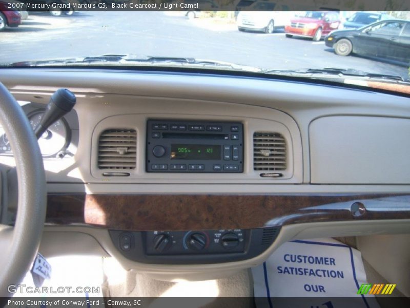 Black Clearcoat / Light Camel 2007 Mercury Grand Marquis GS