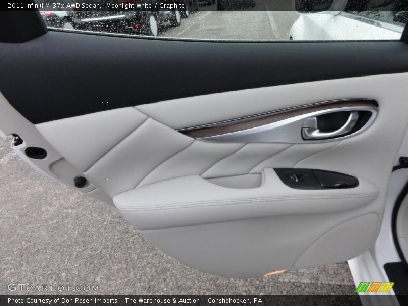 Moonlight White / Graphite 2011 Infiniti M 37x AWD Sedan