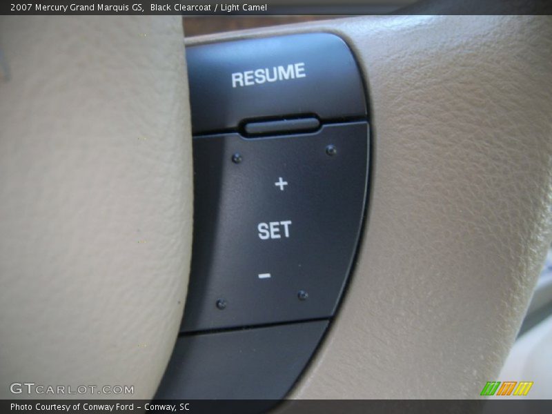 Black Clearcoat / Light Camel 2007 Mercury Grand Marquis GS