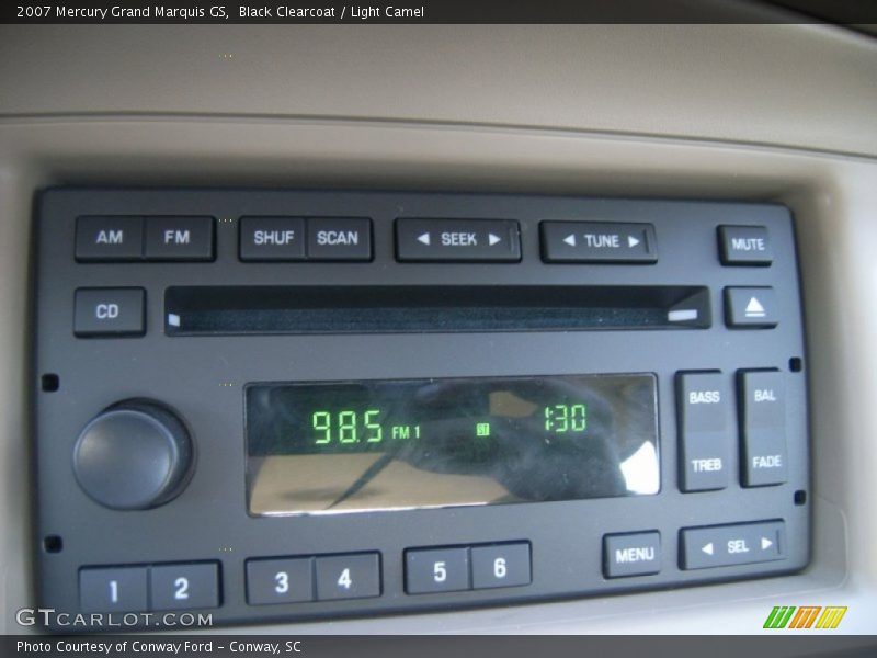 Black Clearcoat / Light Camel 2007 Mercury Grand Marquis GS