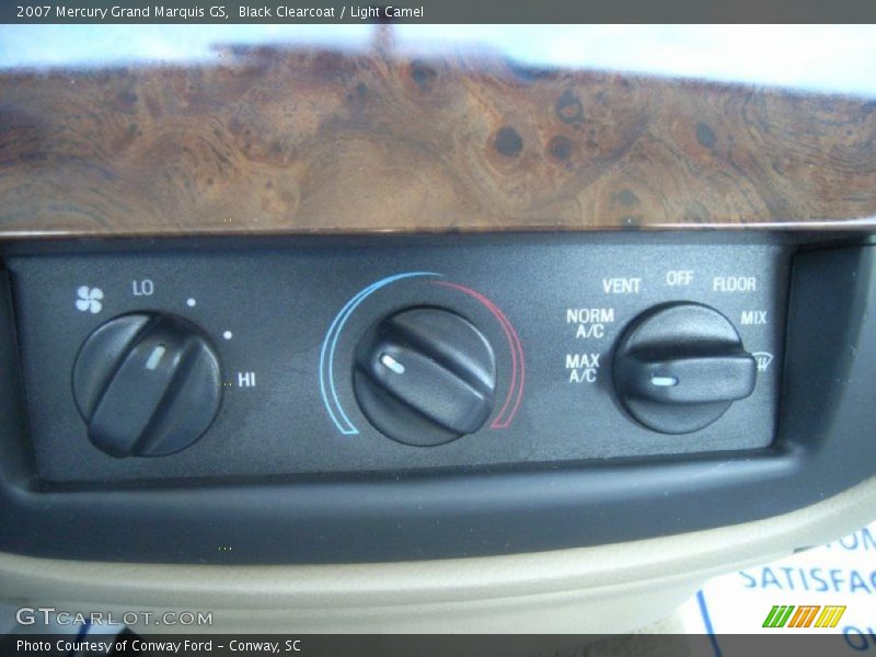 Black Clearcoat / Light Camel 2007 Mercury Grand Marquis GS