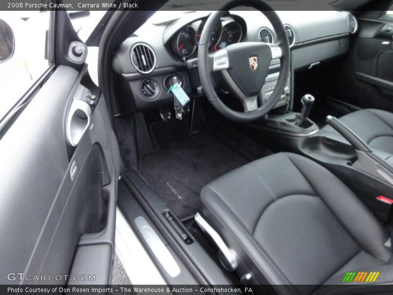 Carrara White / Black 2008 Porsche Cayman