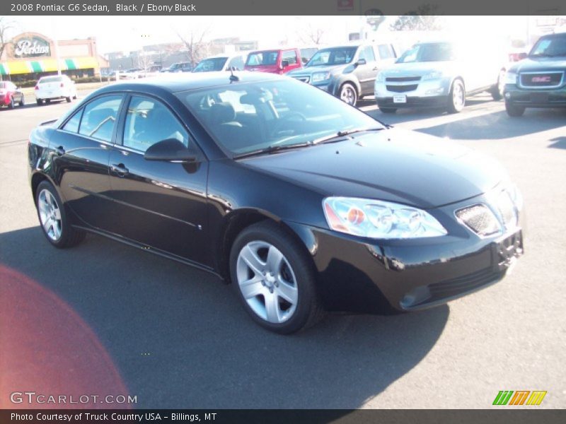 Black / Ebony Black 2008 Pontiac G6 Sedan