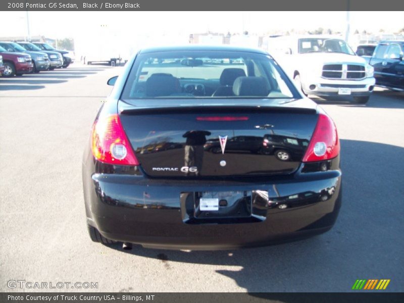 Black / Ebony Black 2008 Pontiac G6 Sedan
