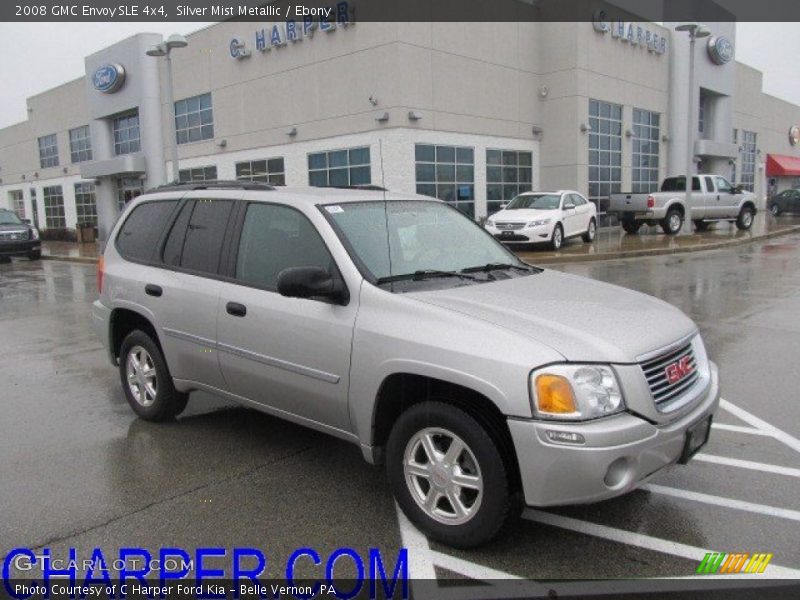 Silver Mist Metallic / Ebony 2008 GMC Envoy SLE 4x4
