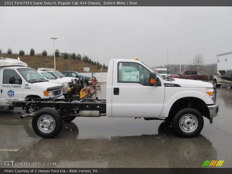 Oxford White / Steel 2012 Ford F350 Super Duty XL Regular Cab 4x4 Chassis