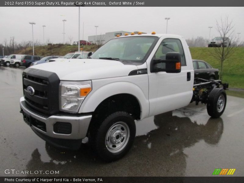 Oxford White / Steel 2012 Ford F350 Super Duty XL Regular Cab 4x4 Chassis