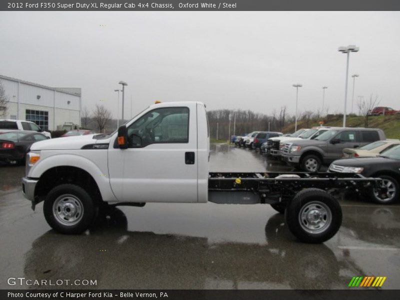 Oxford White / Steel 2012 Ford F350 Super Duty XL Regular Cab 4x4 Chassis