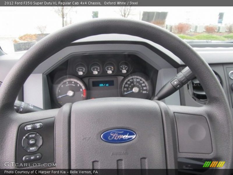Oxford White / Steel 2012 Ford F350 Super Duty XL Regular Cab 4x4 Chassis