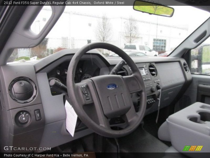 Oxford White / Steel 2012 Ford F350 Super Duty XL Regular Cab 4x4 Chassis