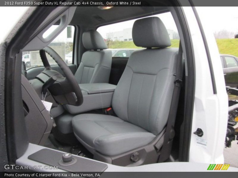 Oxford White / Steel 2012 Ford F350 Super Duty XL Regular Cab 4x4 Chassis