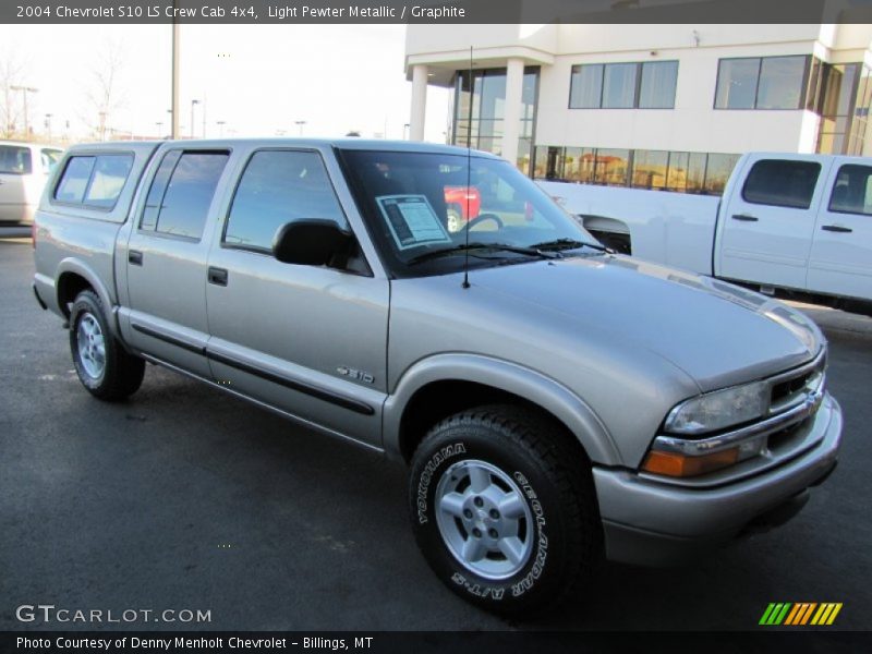 Light Pewter Metallic / Graphite 2004 Chevrolet S10 LS Crew Cab 4x4