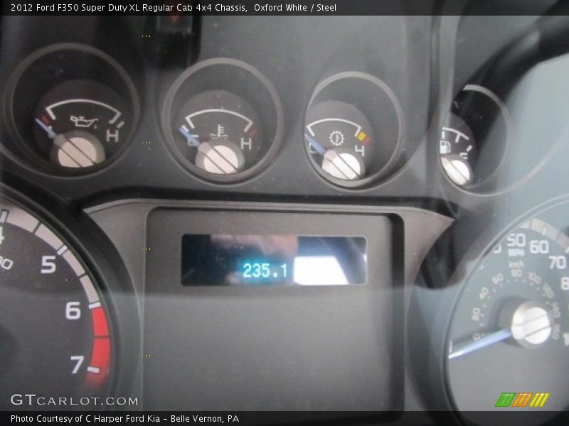Oxford White / Steel 2012 Ford F350 Super Duty XL Regular Cab 4x4 Chassis