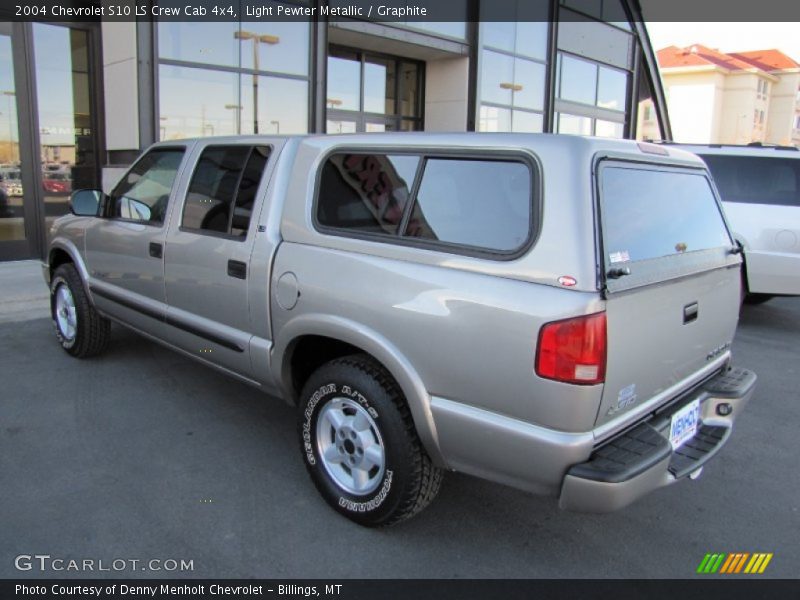Light Pewter Metallic / Graphite 2004 Chevrolet S10 LS Crew Cab 4x4