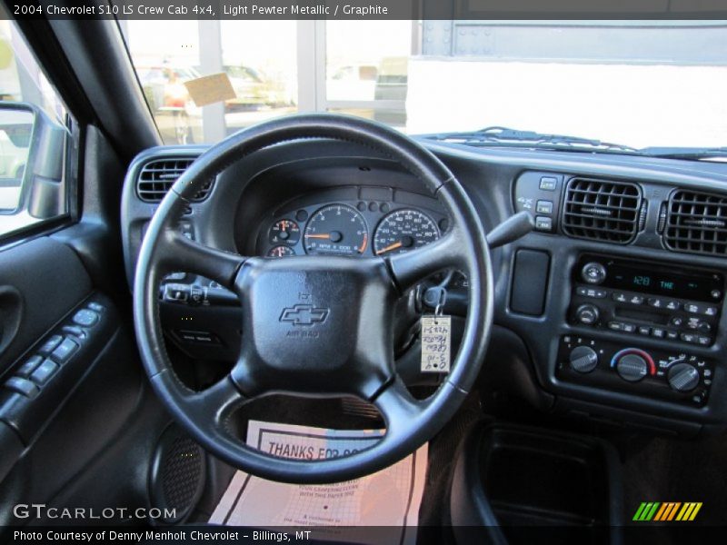 Light Pewter Metallic / Graphite 2004 Chevrolet S10 LS Crew Cab 4x4