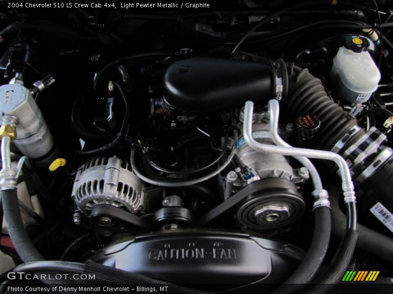 Light Pewter Metallic / Graphite 2004 Chevrolet S10 LS Crew Cab 4x4